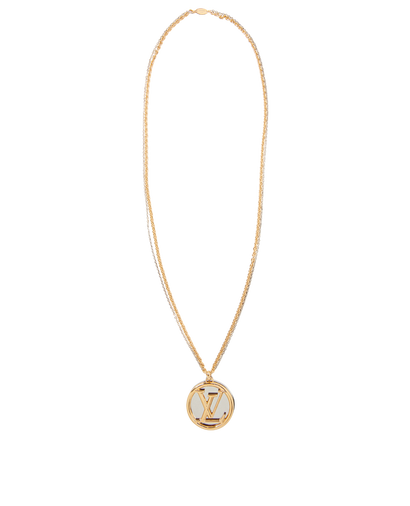 Louis Vuitton LV Logo Necklace, front view