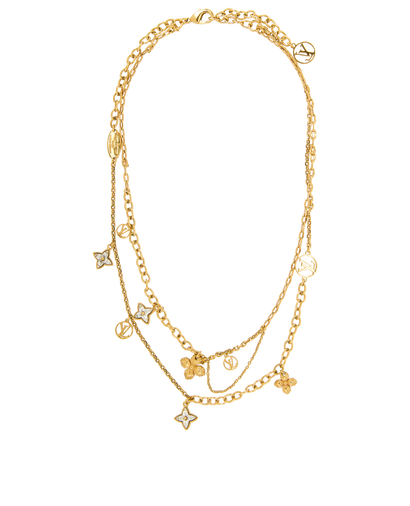 Louis Vuitton Blooming Flower Necklace, &pound;250, Jewellery, Gold, Brass, Front view
