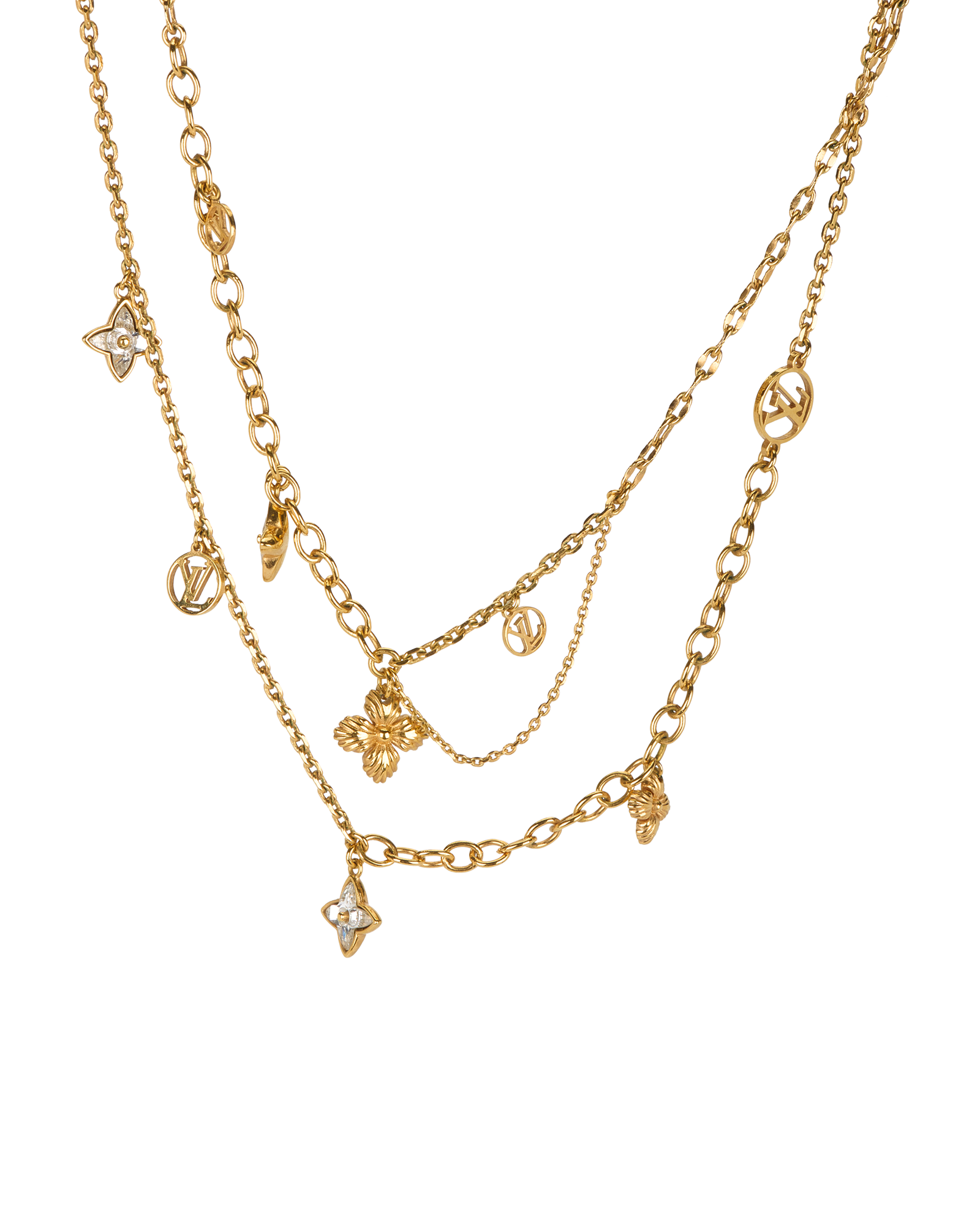 Louis Vuitton Blooming Flower Necklace, &pound;250, Jewellery, Gold, Brass, Other view