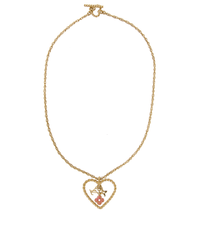 Louis Vuitton Vintage Heart Necklace, front view