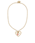Louis Vuitton Vintage Heart Necklace, back view