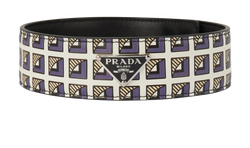 Prada Collarette Choker, Leather, Multi, 2IC046, Sz M, B, 3*