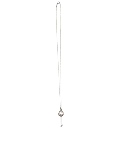 Tiffany Beaded Clover Key Pendant, front view