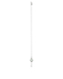 Tiffany Beaded Clover Key Pendant, back view