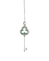 Tiffany Beaded Clover Key Pendant, other view
