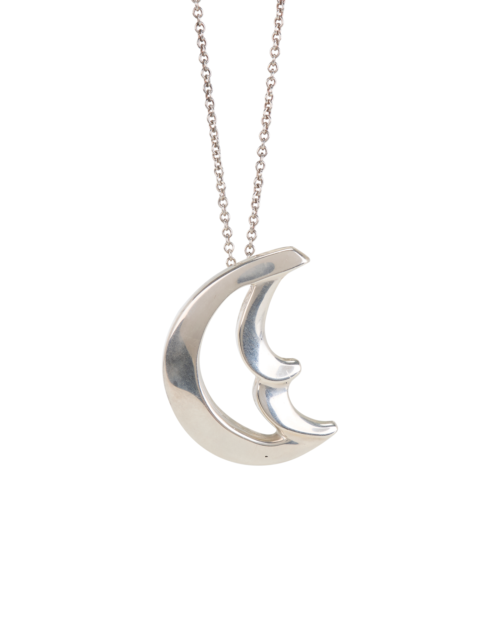 Tiffany & Co Paloma Picasso Crescent Moon Necklace, &pound;140, Jewellery, Silver, Sterling Silver, Other view