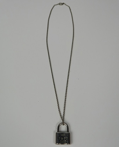 Tiffany T&Co Padlock Necklace, front view