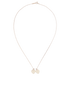 Tiffany Mini Double Heart Tag Necklace, back view