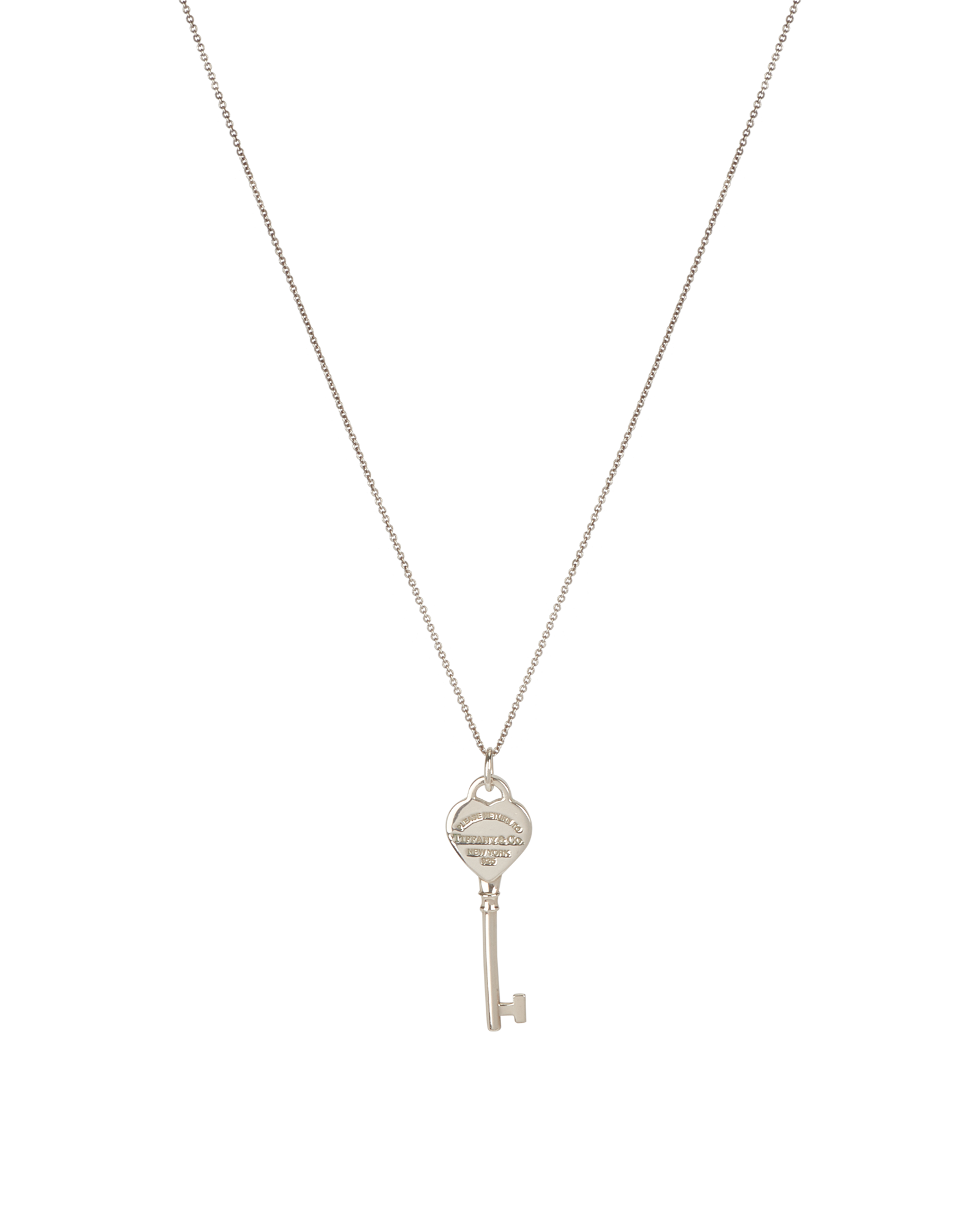 Tiffany & Co. Return to Tiffany Key Necklace, &pound;180, Jewellery, Silver, Sterling Silver, Other view