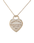 Tiffany Return to Tiffany Heart Tag Necklace, &pound;110, Jewellery, Silver, Sterling Silver, Other view