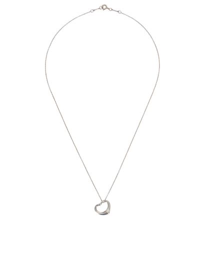 Tiffany Elsa Peretti Open Heart Necklace, front view