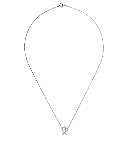 Tiffany Paloma Picasso Loving Heart Necklace, &pound;150, Jewellery, Silver, Sterling Silver, Front view
