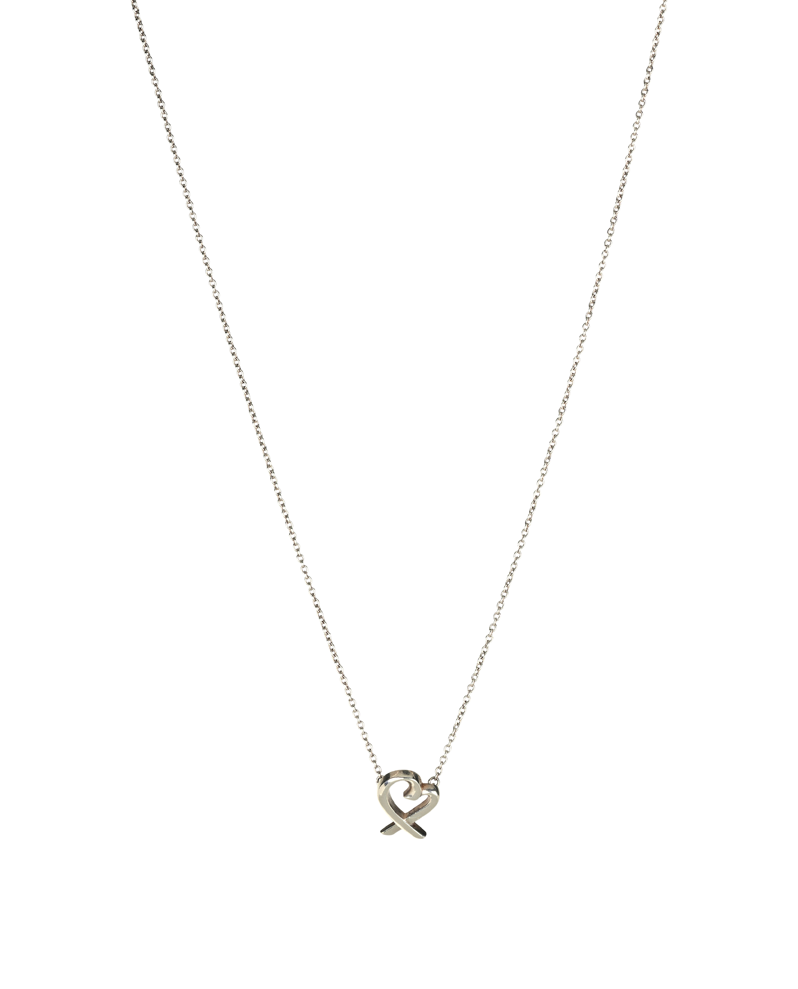 Tiffany Paloma Picasso Loving Heart Necklace, &pound;150, Jewellery, Silver, Sterling Silver, Other view