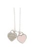 Tiffany Double Heart Tag Pendant Necklace, other view