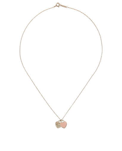 Tiffany & Co Double Heart Tag Necklace, front view