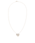 Tiffany & Co Paloma Olive Leaf Heart Necklace, front view