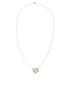 Tiffany & Co Paloma Olive Leaf Heart Necklace, back view