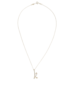 Tiffany Elsa Peretti Letter K Necklace, Sterling Silver, DB/B, 3*