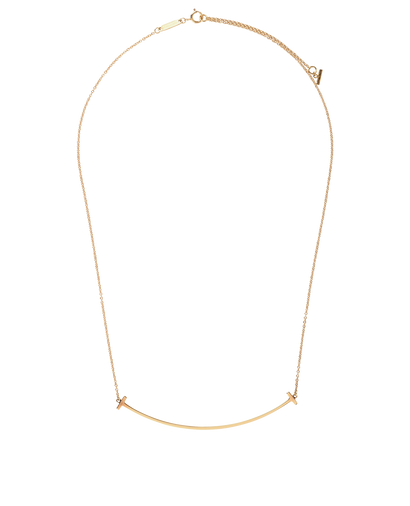 Tiffany & Co Large T Smile Necklace, &pound;950, Jewellery, Gold, Yellow Gold, Front view
