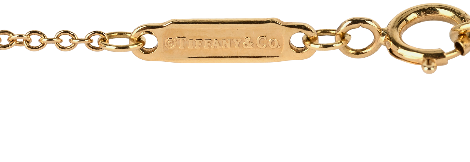 Tiffany & Co Large T Smile Necklace, &pound;950, Jewellery, Gold, Yellow Gold, Other view