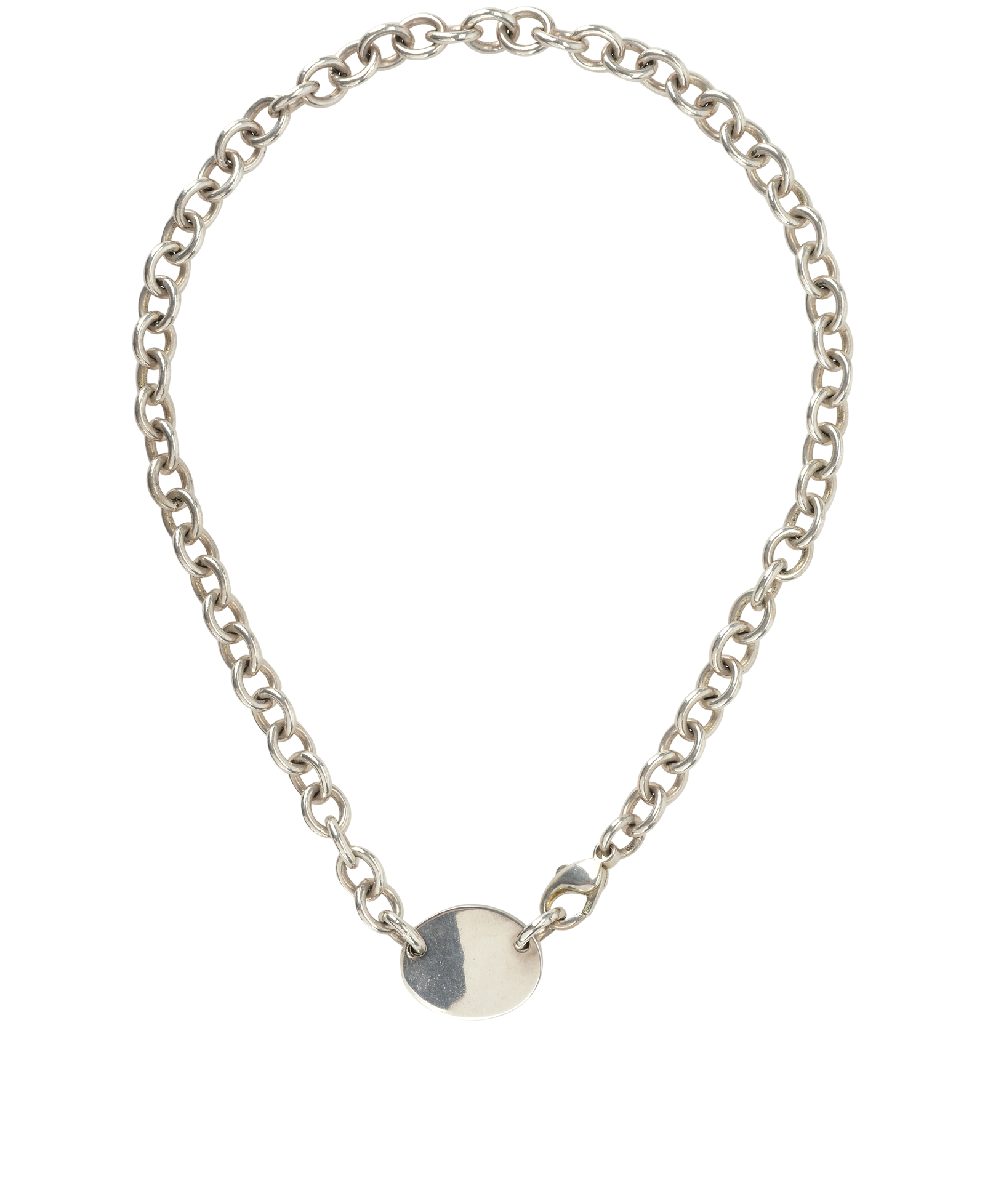 Tiffany & Co RTT Choker, &pound;310, Jewellery, Silver, Silver, Back view