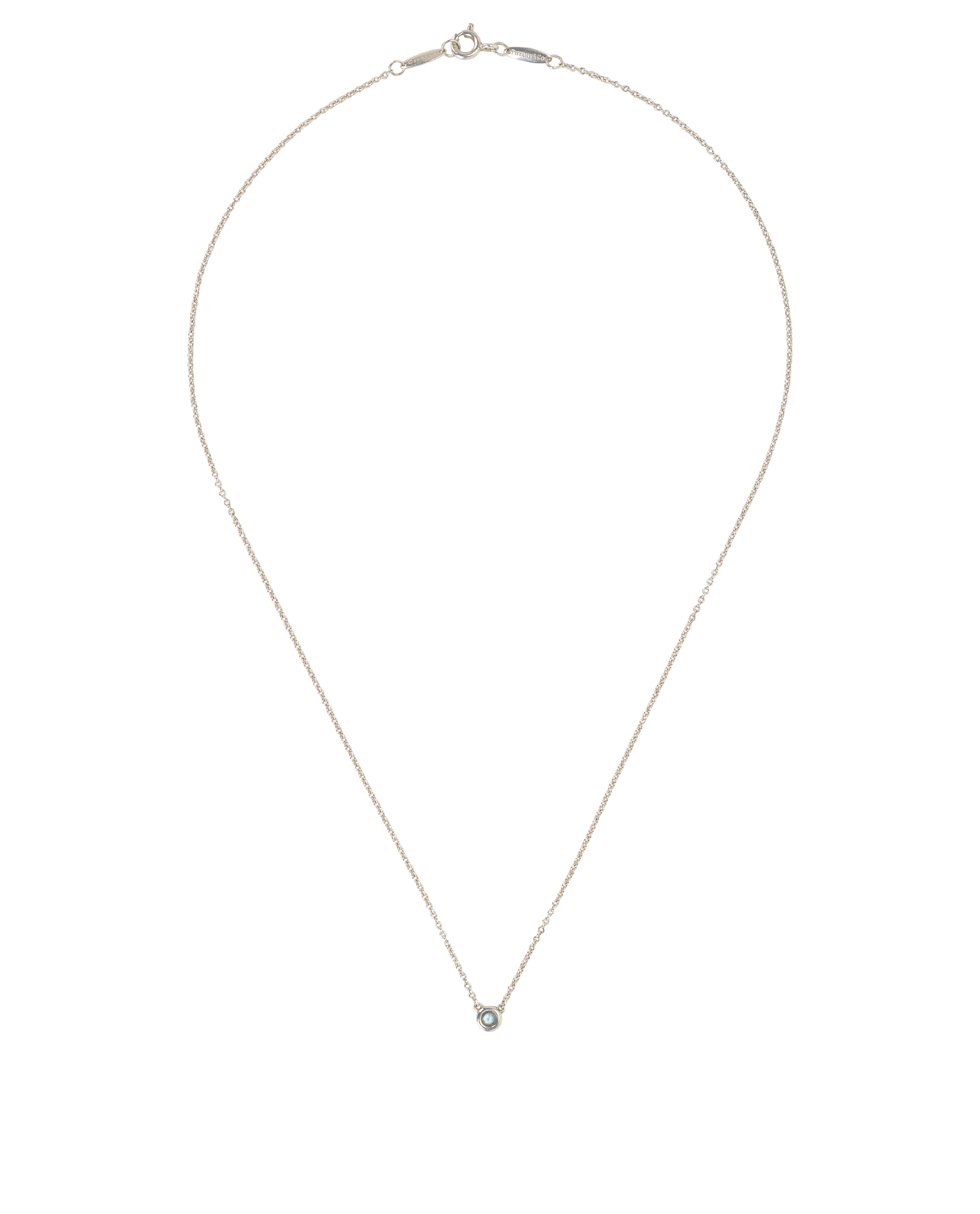 Tiffany Color By The Yard Necklace, &pound;280, Jewellery, Silver, Sterling Silver, Back view