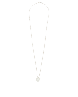 Tiffany RTT Large Heart Tag Necklace, Sterling Silver, DB/B, 2*