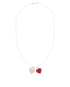 Tiffany Double Heart Tag Pendant Necklace, front view