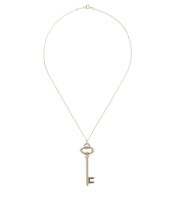 Tiffany & Co Oval Key Pendant And Chain, Sterling Silver 925, 2*