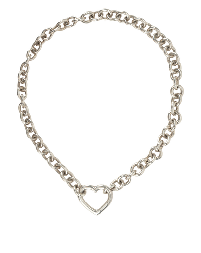 Tiffany & Co Heart Closure Choker, &pound;295, Jewellery, Silver, Silver, Front view