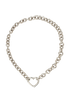 Tiffany & Co Heart Closure Choker, &pound;295, Jewellery, Silver, Silver, Front view