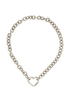 Tiffany & Co Heart Closure Choker, &pound;295, Jewellery, Silver, Silver, Back view