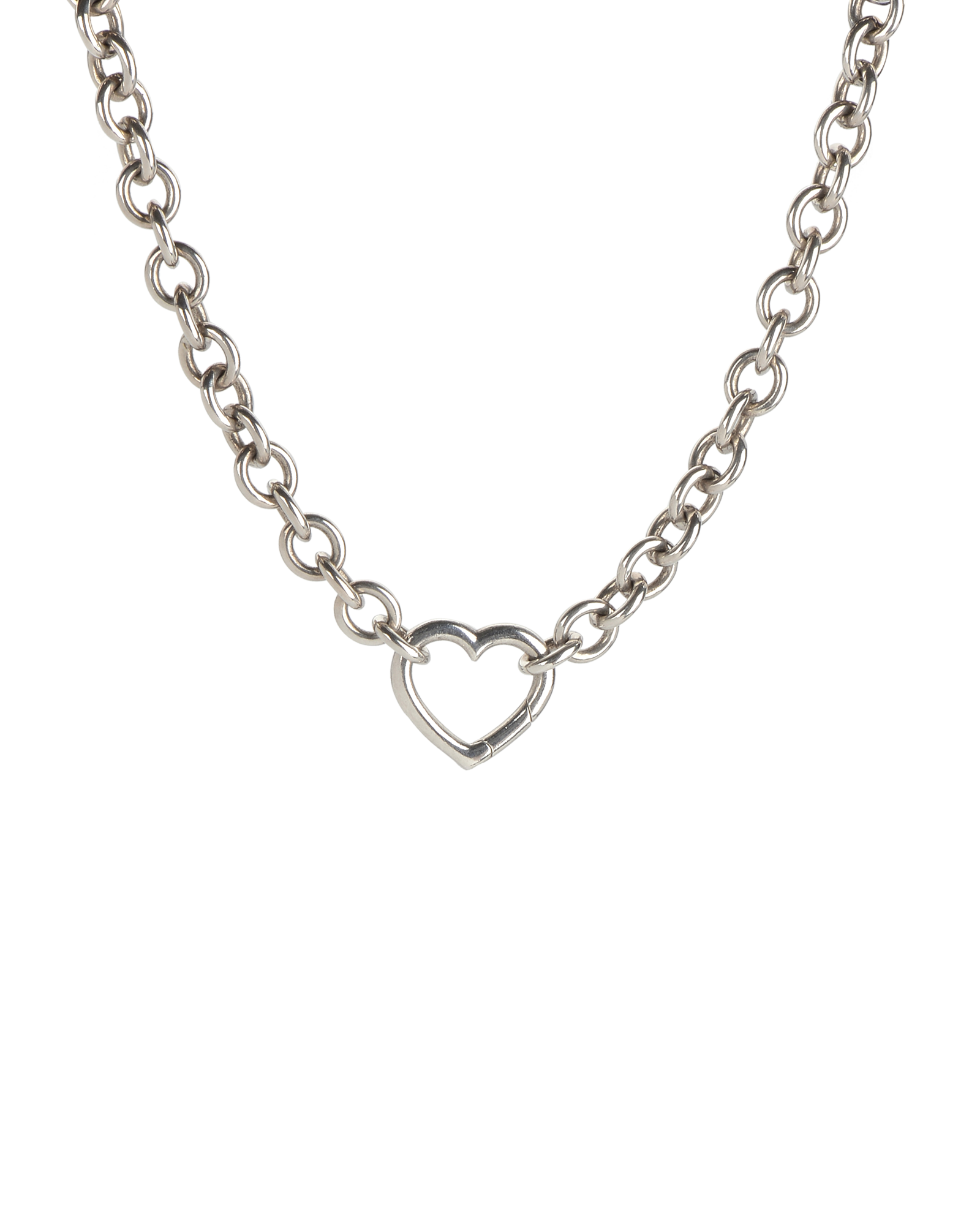 Tiffany & Co Heart Closure Choker, &pound;295, Jewellery, Silver, Silver, Other view