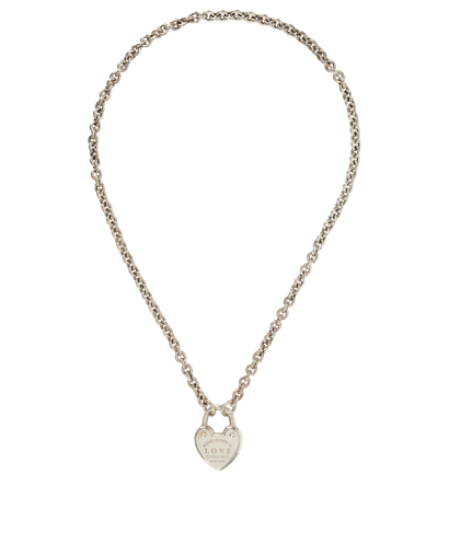 Tiffany & Co Heart RTT Heart Lock Necklace, front view
