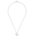 Tiffany & Co Open Heart Pendant Necklace, back view