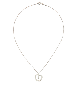 Tiffany & Co Elsa Peretti Apple Pendant Necklace,Sterling Silver,DB/B,3*