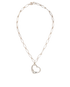 Tiffany & Co Elsa Peretti Open Heart Link Necklace, front view