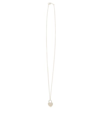 Tiffany & Co Mini Heart Padlock Necklace, front view