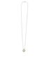 Tiffany Single Pearl & Silver Necklace, front view