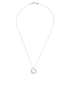 Tiffany Elsa Peretti Open Heart Pendant Necklace, front view