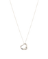 Tiffany Elsa Peretti Open Heart Pendant Necklace, other view