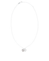 Tiffany & Co Double Heart Tag Pendant One Diamond, front view
