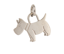 Tiffany Dog Charm, Sterling Silver 925, 2*