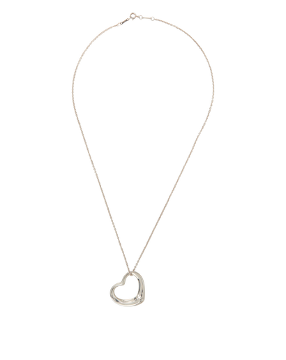 Tiffany Elsa Peretti Open Heart, £220, Jewellery, Silver, Sterling Silver, Front view