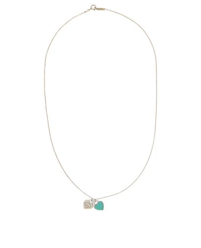 Tiffany Retun To Double Heart Tag Necklace, front view