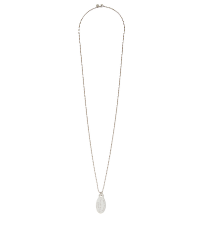 Tiffany&Co RTT Oval Tag Necklace, front view