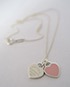 Tiffany Mini Double Heart Tag Pendant, back view