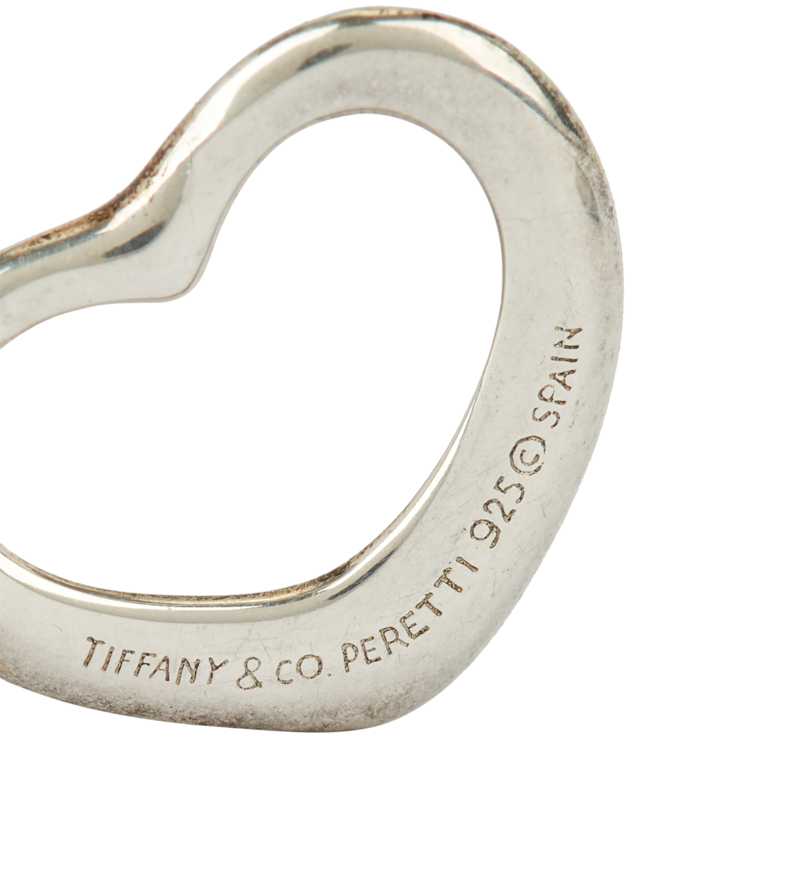 Tiffany & Co Elsa Peretti Open Heart Pendant, &pound;220, Jewellery, Silver, Sterling Silver, Other view