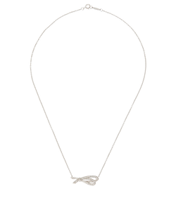 Tiffany & Co Bow Necklace, 18ct White Gold/Diamonds, 3*