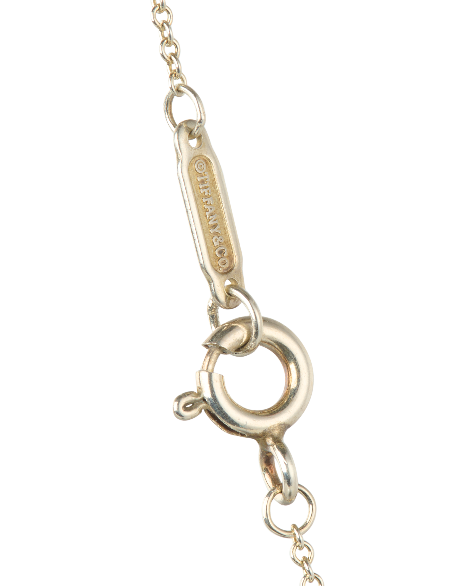 Tiffany RTT Double Heart Necklace, &pound;140, Jewellery, Silver, Sterling Silver, Other view